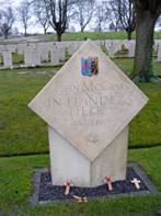 John McCrae Memorial  Essex Farm Cemetery