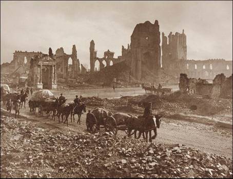 Cloth Hall Ruins  Ypres Belgium