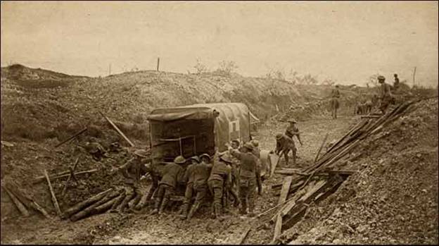 Western Front WW1 Ambulance in Mud